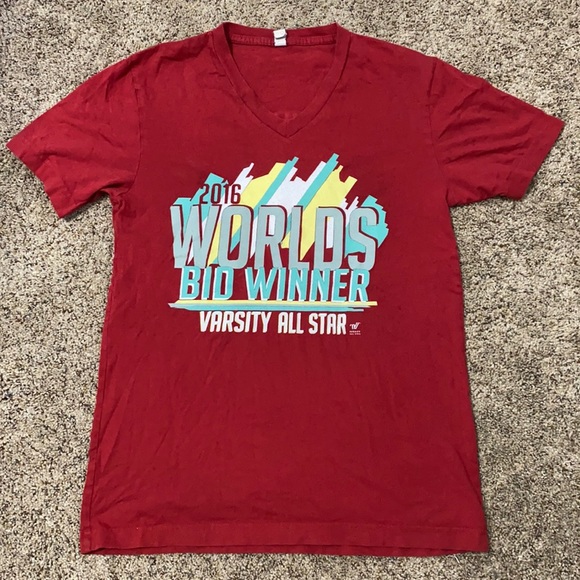 Varsity Tops - 2016 Worlds Bid Winner V-Neck T-Shirt